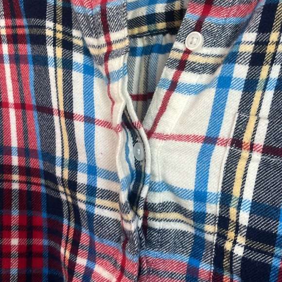 Land’s End Multicolored flannel top size Small - Picture 5 of 8